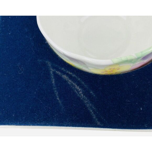 Hankook Bone China England Original Tech Teacup Saucers 2 Sets Korea NIB Floral - Picture 11 of 16